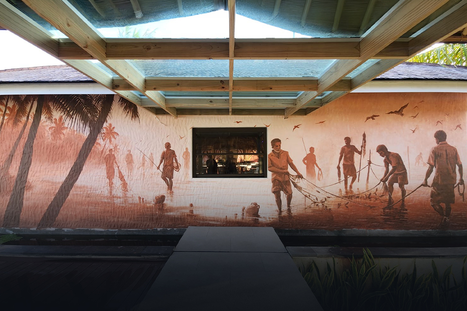 Bait Fishing Mural