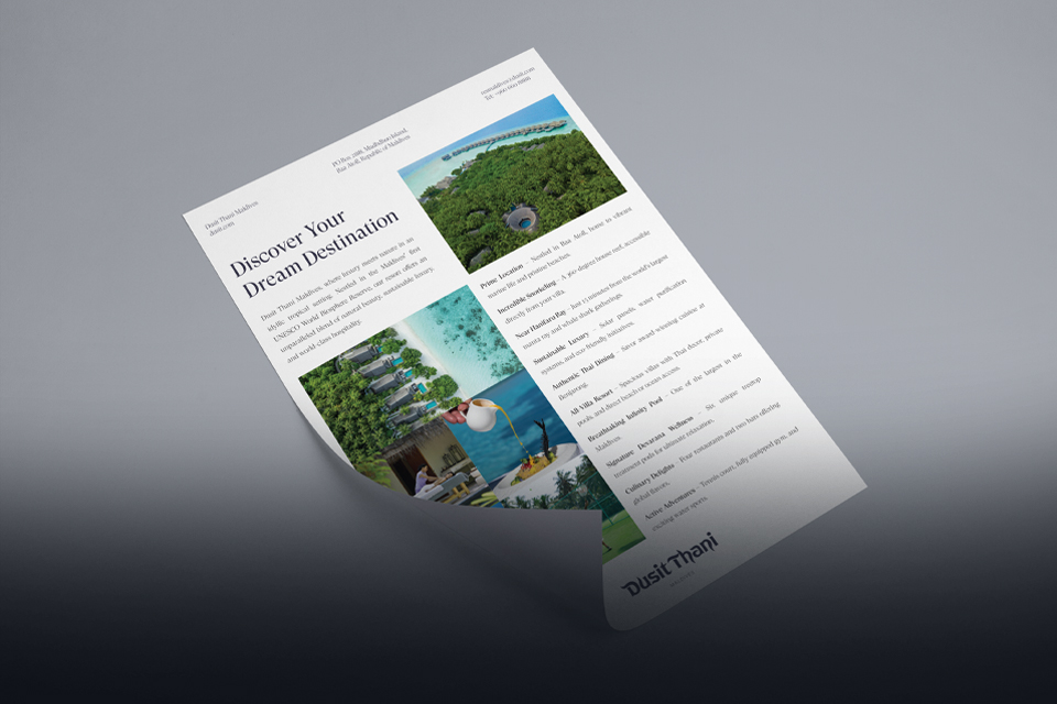 Dusit Thani Maldives — USPs flyer