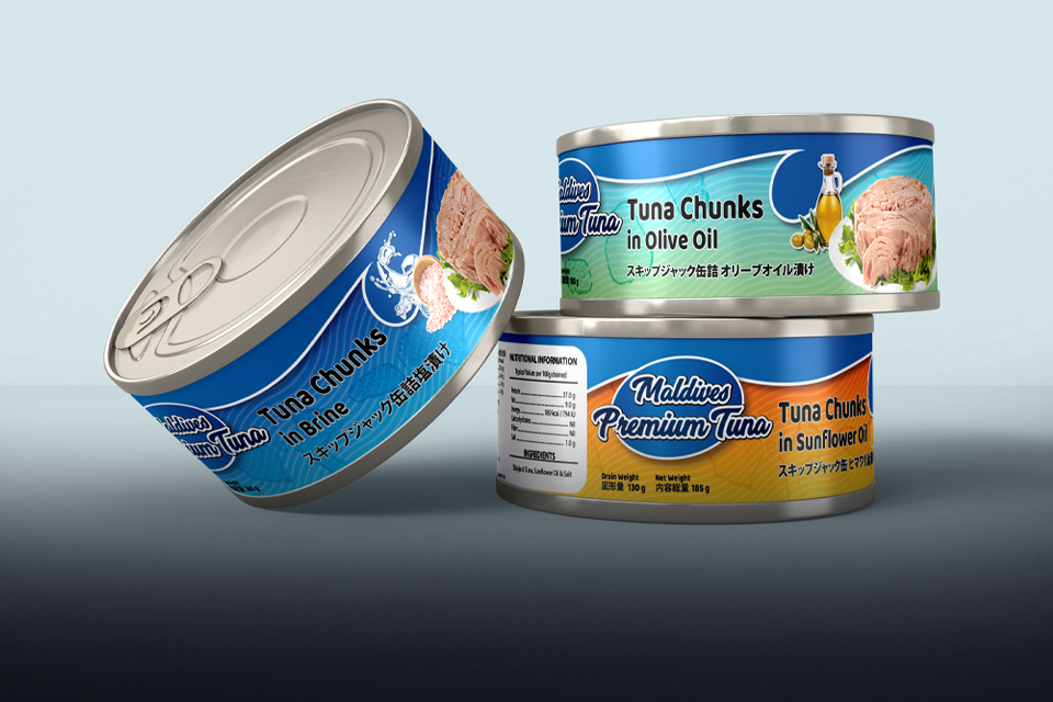 Maldives Premium Tuna Labels