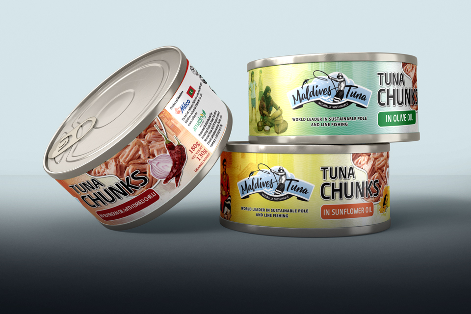 Maldives Tuna Labels
