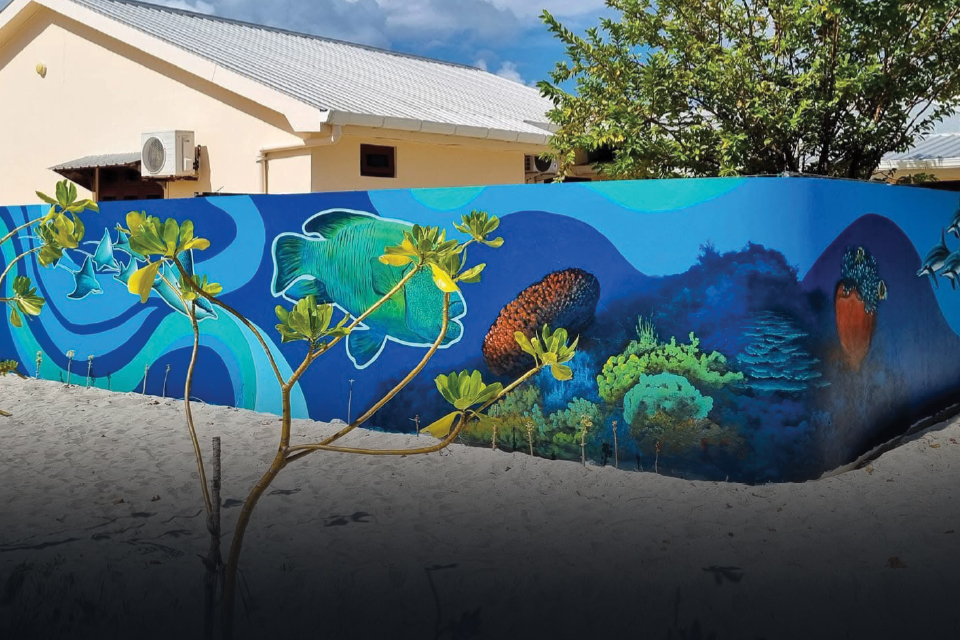 Ocean-Themed Mural, Dh. Rinbudhoo