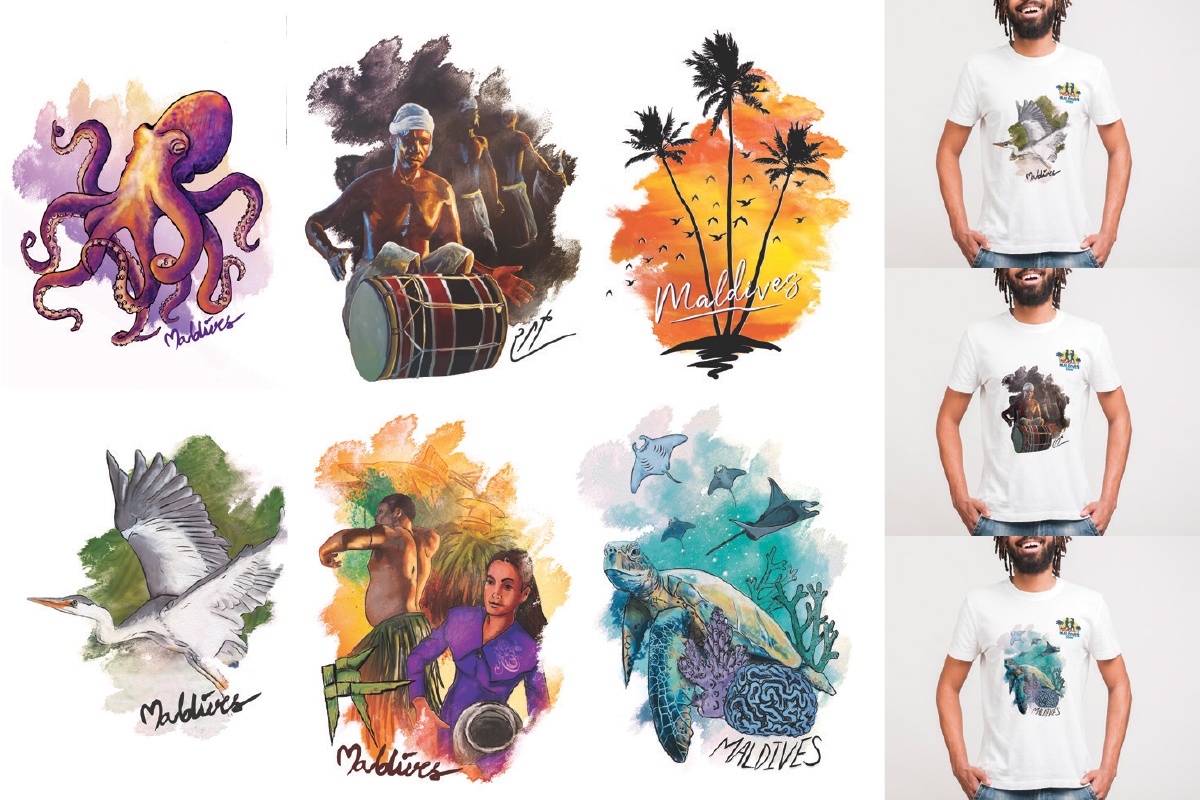 Run4Maldives T-Shirt Design hero
